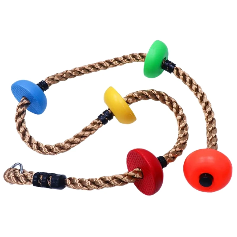 Outdoor Sport Jas - Renkli tırmanma halat salıncak disk çocuklar